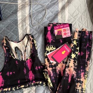 Shosho Black and Pink Activewear Set